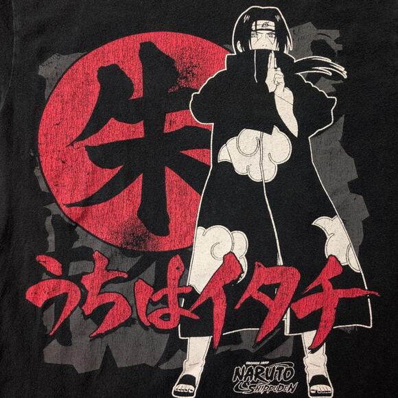 Ripple Junction Naruto Shippuden Men's T-Shirt Itachi Uchiha Akatsuki ANIME - Picture 2 of 4